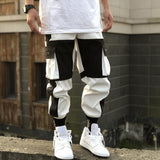 Streetwear pantalones cargo de harén multibolsillos para hombre, pantalones de chándal casuales de Hip Hop para hombre, pantalones Joggers, pantalones de moda Harajuku para hombres
