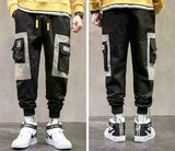 Streetwear pantalones cargo de harén multibolsillos para hombre, pantalones de chándal casuales de Hip Hop para hombre, pantalones Joggers, pantalones de moda Harajuku para hombres