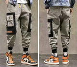 Streetwear pantalones cargo de harén multibolsillos para hombre, pantalones de chándal casuales de Hip Hop para hombre, pantalones Joggers, pantalones de moda Harajuku para hombres