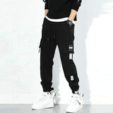 Streetwear pantalones cargo de harén multibolsillos para hombre, pantalones de chándal casuales de Hip Hop para hombre, pantalones Joggers, pantalones de moda Harajuku para hombres