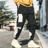 Streetwear pantalones cargo de harén multibolsillos para hombre, pantalones de chándal casuales de Hip Hop para hombre, pantalones Joggers, pantalones de moda Harajuku para hombres